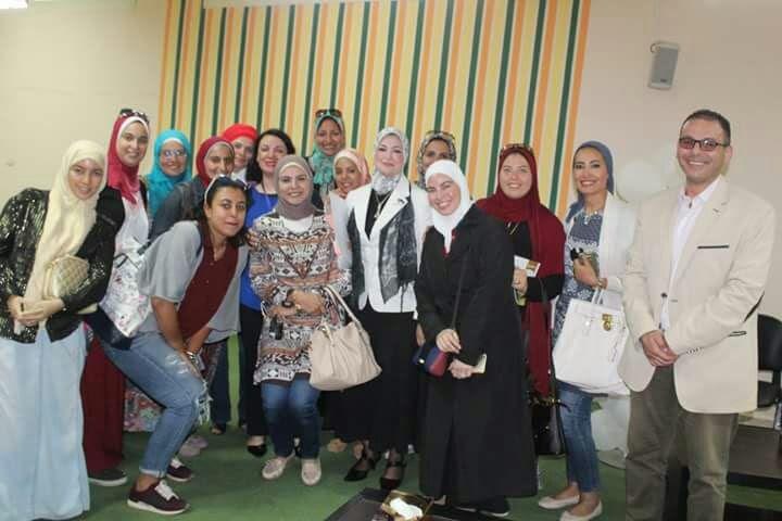 With trainees after a workshop