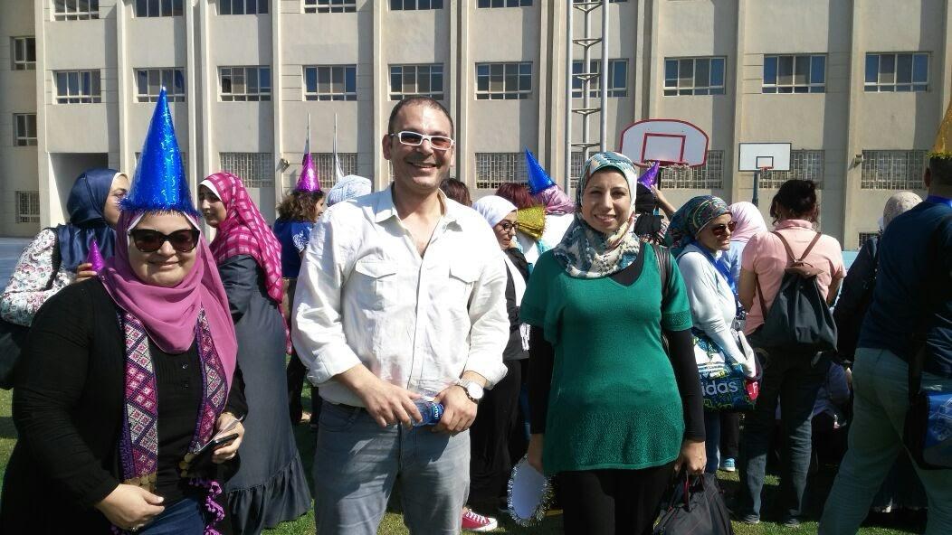 School sports day with colleagues